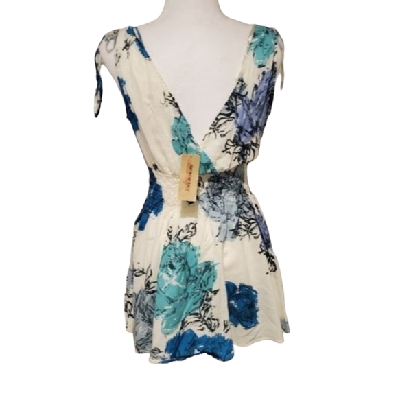 American Rag Womens Floral Print Smock Babydoll Top Size Small - Picture 4 of 10